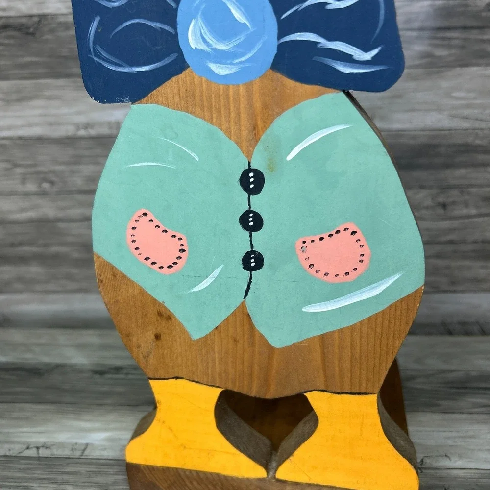 Wooden Goose Paper Towel Holder‎ Country Rustic Cottage Granny Kitschy Vintage
